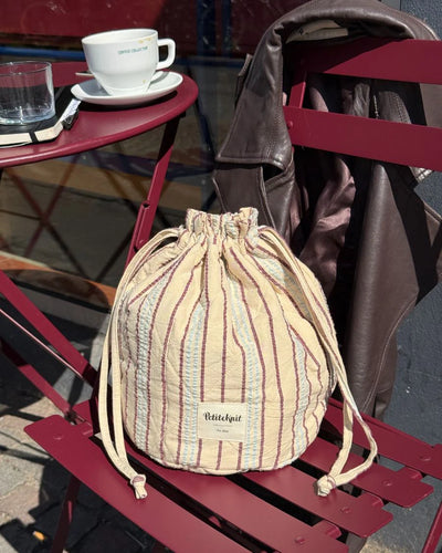 Bolsa de proyecto Seersucker Twin Stripe
